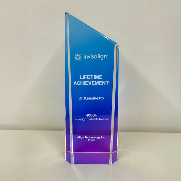 インビザライン累計4,000症例の表彰